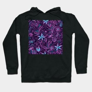 Graphic Floral Hoodie